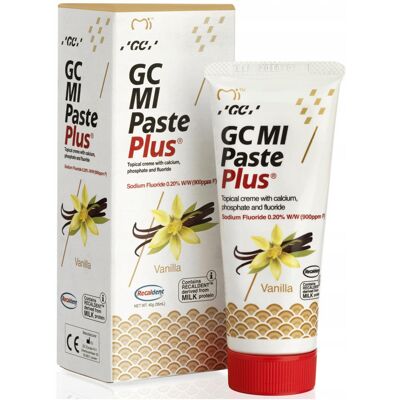 Pasta do zębów GC Mi Paste Plus Płynne szkliwo z fluorem Wanilia 35 ml Pasta do zębów GC Mi Paste Plus Płynne szkliwo z fluorem Wanilia 35 ml