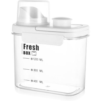 Pojemnik Na Płyn Do Płukania Tkanin, 1200 Ml, Hermetyczny Dozownik Detergentu, Pojemnik Na Detergent, Pojemnik Na Proszek Pojemnik Na Płyn Do Płukania Tkanin, 1200 Ml, Hermetyczny Dozownik Detergentu, Pojemnik Na Detergent, Pojemnik Na Proszek