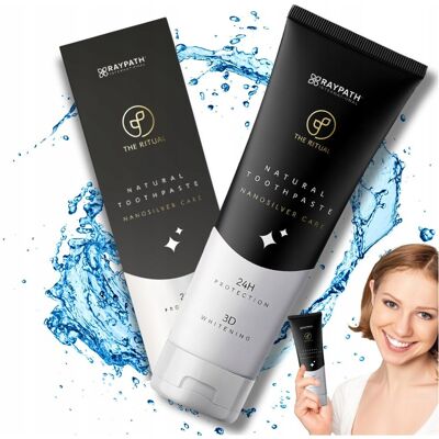 Raypath pasta do Zębów 100ml 100g Wybielająca naturalna z Nanosrebrem Nano Raypath pasta do Zębów 100ml 100g Wybielająca naturalna z Nanosrebrem Nano