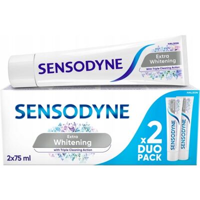 Sensodyne Extra Whitening Pasta do Zębów Wybielająca 2x75ml Sensodyne Extra Whitening Pasta do Zębów Wybielająca 2x75ml