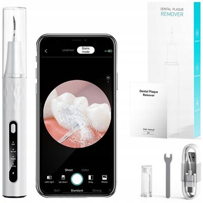 SKALER DENTYSTYCZNY DO CZYSZCZENIA ZĘBÓW ULTRADŹWIĘKOWY WiFi KAMERA LED 2MP SKALER DENTYSTYCZNY DO CZYSZCZENIA ZĘBÓW ULTRADŹWIĘKOWY WiFi KAMERA LED 2MP