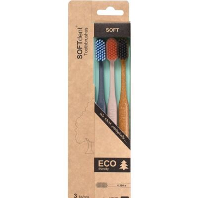Szczoteczka do zębów SOFTdent ECO Soft - Skuteczne usuwanie płytki Szczoteczka do zębów SOFTdent ECO Soft - Skuteczne usuwanie płytki