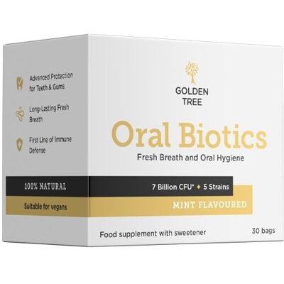 Golden Tree Oral Biotics - Kompleks do higieny jamy ustnej - 30 saszetek Golden Tree Oral Biotics - Kompleks do higieny jamy ustnej - 30 saszetek