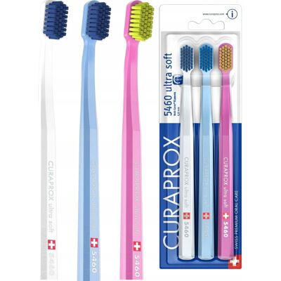 Szczoteczka do zębów miękka CURAPROX CS 5460 Ultra Soft Eco Pack 3 szt Szczoteczka do zębów miękka CURAPROX CS 5460 Ultra Soft Eco Pack 3 szt