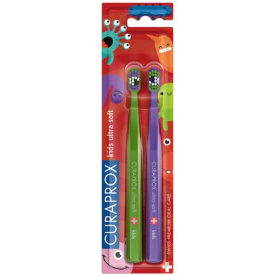 Szczoteczki do zębów dla dzieci CURAPROX kids ultra Soft - Edycja Kids Little Bacteria Szczoteczki do zębów dla dzieci CURAPROX kids ultra Soft - Edycja Kids Little Bacteria