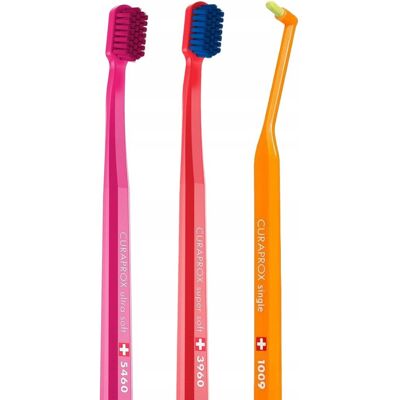 Zestaw szczoteczek do zębów CURAPROX CS 5460, CS 3960, CS 1009 Zestaw szczoteczek do zębów CURAPROX CS 5460, CS 3960, CS 1009