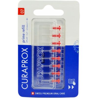 2x Czyściki Szczoteczki Międzyzębowe Curaprox Cps 07 Prime Refill - 8szt. / Curaprox 2x Czyściki Szczoteczki Międzyzębowe Curaprox Cps 07 Prime Refill - 8szt. / Curaprox