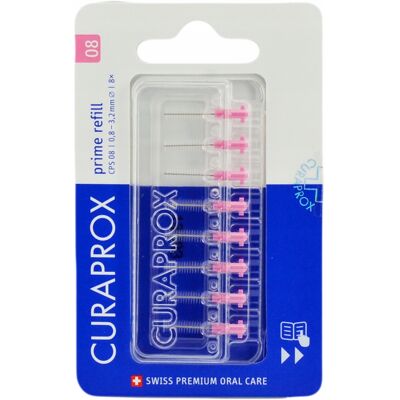 Czyściki Szczoteczki Międzyzębowe Curaprox Cps 08 Prime Refill - 8szt. / Curaprox Czyściki Szczoteczki Międzyzębowe Curaprox Cps 08 Prime Refill - 8szt. / Curaprox