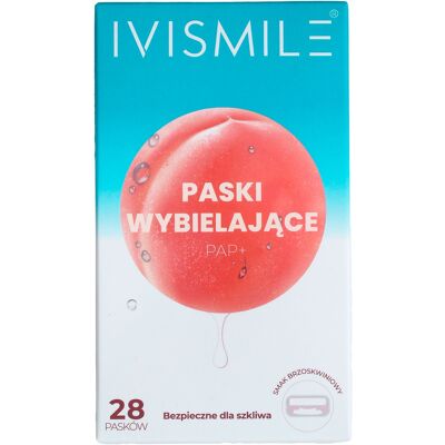 Ivismile Paski Do Wybielania Zębów Bez Nadtlenków Brzoskwiniowe 14 Dni Ivismile Paski Do Wybielania Zębów Bez Nadtlenków Brzoskwiniowe 14 Dni