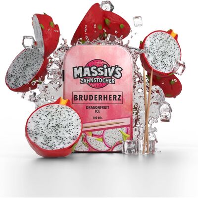 Smakowe Wykałaczki Dragonfruit Ice 100 Szt. Metalowa Puszka Smakowe Wykałaczki Dragonfruit Ice 100 Szt. Metalowa Puszka