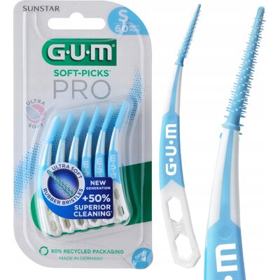 Szczoteczki Międzyzębowe Gum Soft Picks Pro Małe Wyciorki - 3x30 Szt. / Gum Szczoteczki Międzyzębowe Gum Soft Picks Pro Małe Wyciorki - 3x30 Szt. / Gum