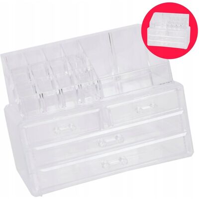 Inny producent DUŻY ORGANIZER NA KOSMETYKI DO MAKIJAŻU PĘDZLE SZUFLADKI PRZEGRÓDKI PREMIUM Inny producent DUŻY ORGANIZER NA KOSMETYKI DO MAKIJAŻU PĘDZLE SZUFLADKI PRZEGRÓDKI PREMIUM