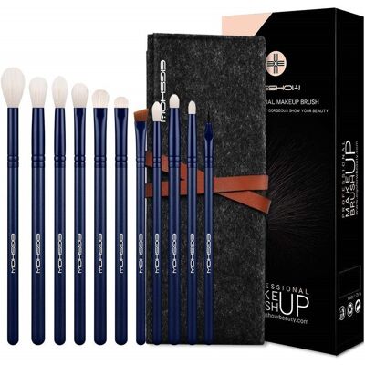 Eigshow Beauty Seria Jade 11 szt. zestaw pędzli do oczu Niebieski Turmalin Eigshow Beauty Seria Jade 11 szt. zestaw pędzli do oczu Niebieski Turmalin
