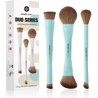 Eigshow Beauty Zestaw 3 pędzli Duo Double Cyan Eigshow Beauty Zestaw 3 pędzli Duo Double Cyan