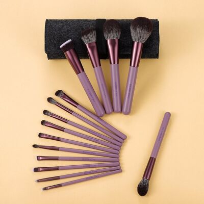 Eigshow Zestaw 15 pędzli Smoke Purple Jade Series Eigshow Zestaw 15 pędzli Smoke Purple Jade Series
