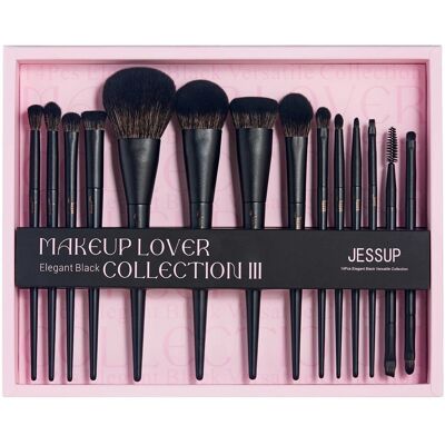 JESSUP Matte Black Versatile Brush Collection zestaw pędzli do makijażu 14szt. T336 JESSUP Matte Black Versatile Brush Collection zestaw pędzli do makijażu 14szt. T336