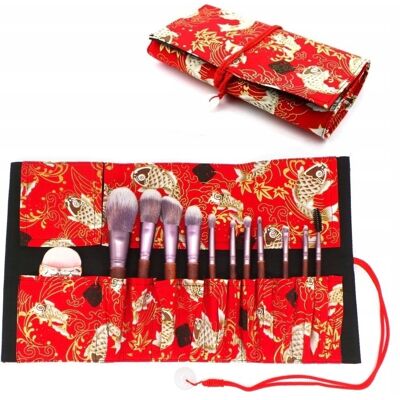 Kosmetyczka na pędzle do makijażu, Etui roll up Kosmetyczka na pędzle do makijażu, Etui roll up