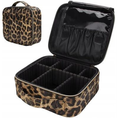 Inny producent Kosmetyczka Podróżna Wzór w Cętki Leopard PU Skóra Inny producent Kosmetyczka Podróżna Wzór w Cętki Leopard PU Skóra