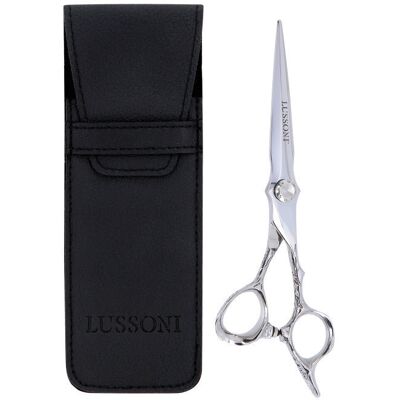 LUSSONI STELLAR SERIES Profesjonalne nożyczki do cięcia (srebrne) 6″ + etui LUSSONI STELLAR SERIES Profesjonalne nożyczki do cięcia (srebrne) 6″ + etui