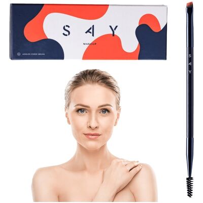 Aplikator pędzelek do malowania brwi makijażu makeup ze SZCZOTECZKĄ NR1 SAY Aplikator pędzelek do malowania brwi makijażu makeup ze SZCZOTECZKĄ NR1 SAY