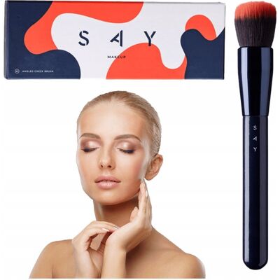 Pędzel do nakładania podkładu SAY MAKE UP nr 8 syntetyczne włosie gładkie Pędzel do nakładania podkładu SAY MAKE UP nr 8 syntetyczne włosie gładkie