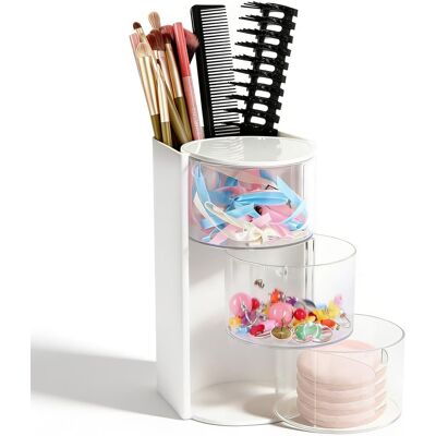 Inny producent Organizer Do Makijażu, Pudełko Do Przechowywania, Obrotowe 180°, Akcesoria Do Przechowywania, Akcesoria Do Włosów, 3 Poziomy, Elastyczne Tworzywo Sz.. Inny producent Organizer Do Makijażu, Pudełko Do Przechowywania, Obrotowe 180°, Akcesoria Do Przechowywania, Akcesoria Do Włosów, 3 Poziomy, Elastyczne Tworzywo Sz..