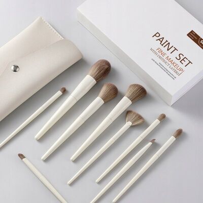 Pędzle do makijażu + kosmetyczka, Komplet pędzli do make-up w pudełku Pędzle do makijażu + kosmetyczka, Komplet pędzli do make-up w pudełku