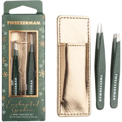 Pęseta do regulacji brwi Zestaw mini pęset w etui, złoto Tweezerman Pęseta do regulacji brwi Zestaw mini pęset w etui, złoto Tweezerman