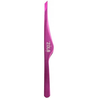 Pęseta profesjonalna do brwi Zola Pink, skośna Pęseta profesjonalna do brwi Zola Pink, skośna