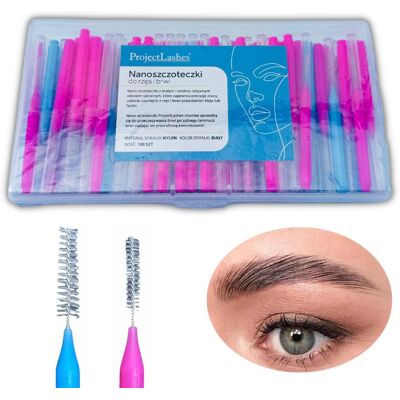 Pro-Ject Lashes, Nano Szczoteczki Do Laminacji Brwi Lami Brush, 100 Szt. Pro-Ject Lashes, Nano Szczoteczki Do Laminacji Brwi Lami Brush, 100 Szt.