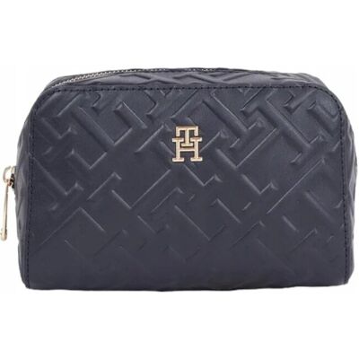 Tommy Hilfiger Damska Kosmetyczka Iconic Tommy Washbag Mono Granatowa Tommy Hilfiger Damska Kosmetyczka Iconic Tommy Washbag Mono Granatowa