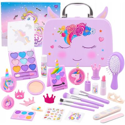 Inny producent Zestaw Do Makijażu Paznokci Kosmetyczka Kuferek Kosmetyki Makeup Dla Dzieci Inny producent Zestaw Do Makijażu Paznokci Kosmetyczka Kuferek Kosmetyki Makeup Dla Dzieci