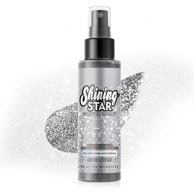 Inny producent Brokat W Sprayu Srebrny 100ml Blask Na Włosy Ciało Ubrania Imprezowy Inny producent Brokat W Sprayu Srebrny 100ml Blask Na Włosy Ciało Ubrania Imprezowy