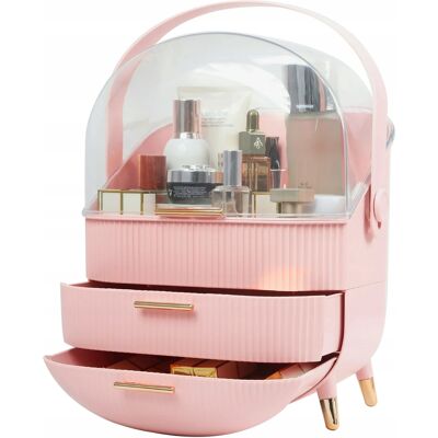Inny producent ORGANIZER KUFEREK NA KOSMETYKI BIŻUTERIĘ SZKATUŁKA SZUFLADY PUDEŁKO XL PINK Inny producent ORGANIZER KUFEREK NA KOSMETYKI BIŻUTERIĘ SZKATUŁKA SZUFLADY PUDEŁKO XL PINK