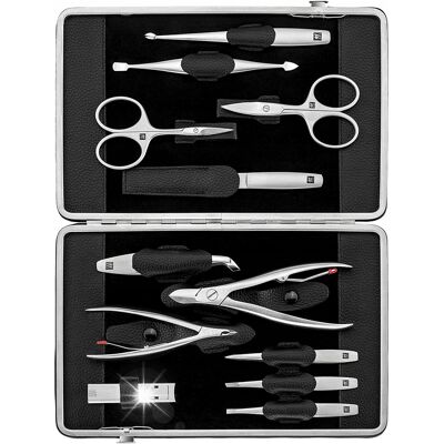 Zwilling Tx Zestaw Do Manicure - Czarne Skórzane Etui, 12 Elementów Zwilling Tx Zestaw Do Manicure - Czarne Skórzane Etui, 12 Elementów