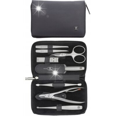 Zwilling Tx Zestaw Do Manicure - Czarne Skórzane Etui, 8 Elementów Zwilling Tx Zestaw Do Manicure - Czarne Skórzane Etui, 8 Elementów