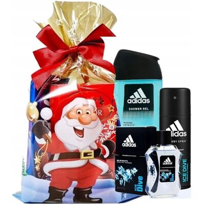 Adidas ICE DIVE zestaw prezentowy dla mężczyzny 3 PRODUKTY świąteczne Adidas ICE DIVE zestaw prezentowy dla mężczyzny 3 PRODUKTY świąteczne