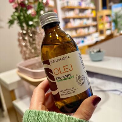 Olej rycynowy organiczny 500ml BOSPHAERA Olej rycynowy organiczny 500ml BOSPHAERA