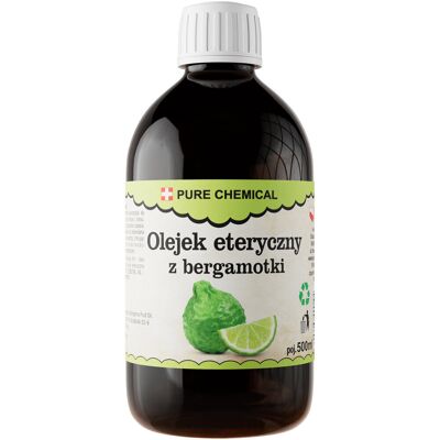Pure Olejek Bergamotka Olejek Eteryczny Z Bergamotki Naturalny 500ml 0,5l Pure Olejek Bergamotka Olejek Eteryczny Z Bergamotki Naturalny 500ml 0,5l