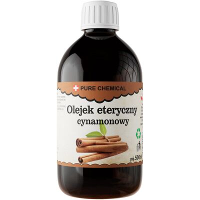 Pure Olejek Cynamonowy Naturalny Olejek Eteryczny Cynamonowy 500ml 0,5l Pure Olejek Cynamonowy Naturalny Olejek Eteryczny Cynamonowy 500ml 0,5l