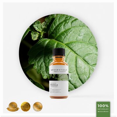 Essentials Olejek eteryczny Paczulowy (Pogostemon Cablin) 30ml Essentials Olejek eteryczny Paczulowy (Pogostemon Cablin) 30ml