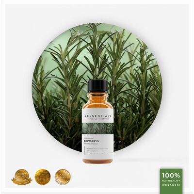 Essentials Olejek eteryczny Rozmarynowy (Rosmarinus Officinalis) 30ml Essentials Olejek eteryczny Rozmarynowy (Rosmarinus Officinalis) 30ml
