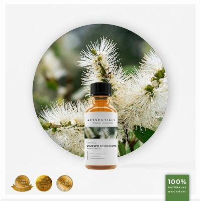 Essentials Olejek eteryczny z Drzewa Herbacianego (Melaleuca Alternifolia) 30ml Essentials Olejek eteryczny z Drzewa Herbacianego (Melaleuca Alternifolia) 30ml