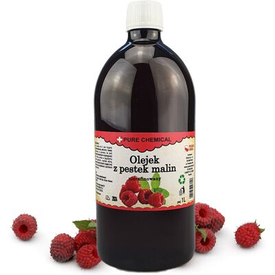 Pure Chemical, Olej Z Pestek Malin Nierafinowany Naturalny Zimno Tłoczony, 1l Pure Chemical, Olej Z Pestek Malin Nierafinowany Naturalny Zimno Tłoczony, 1l
