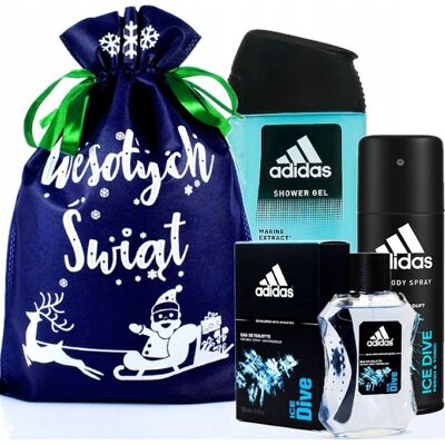 Zestaw Prezentowy Adidas Icedive Dla Faceta Męża Święta Pod Choinkę Premium Zestaw Prezentowy Adidas Icedive Dla Faceta Męża Święta Pod Choinkę Premium
