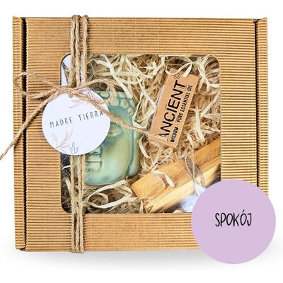 Inny producent ZESTAW PREZENTOWY SPOKÓJ - kominek, palo santo, olejek eteryczny Inny producent ZESTAW PREZENTOWY SPOKÓJ - kominek, palo santo, olejek eteryczny