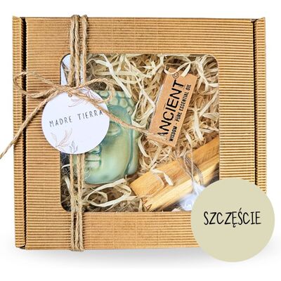 Inny producent ZESTAW PREZENTOWY SZCZĘŚCIE - kominek, palo santo, olejek eteryczny Inny producent ZESTAW PREZENTOWY SZCZĘŚCIE - kominek, palo santo, olejek eteryczny
