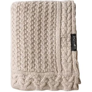 Kocyk Merino Premium - Beżowe Ciasteczko Lullalove Kocyk Merino Premium - Beżowe Ciasteczko Lullalove
