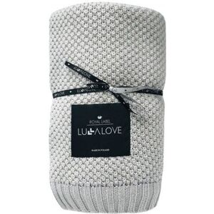 LullaLove, Kocyk bambusowy, tkany, Makaronik, Szara Chmurka LullaLove, Kocyk bambusowy, tkany, Makaronik, Szara Chmurka