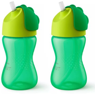 Philips 2x BUTELKA AVENT SCF798/01 KUBEK ZE SŁOMKĄ 300ML ZIELONA DLA DZIECI 12M+ Philips 2x BUTELKA AVENT SCF798/01 KUBEK ZE SŁOMKĄ 300ML ZIELONA DLA DZIECI 12M+